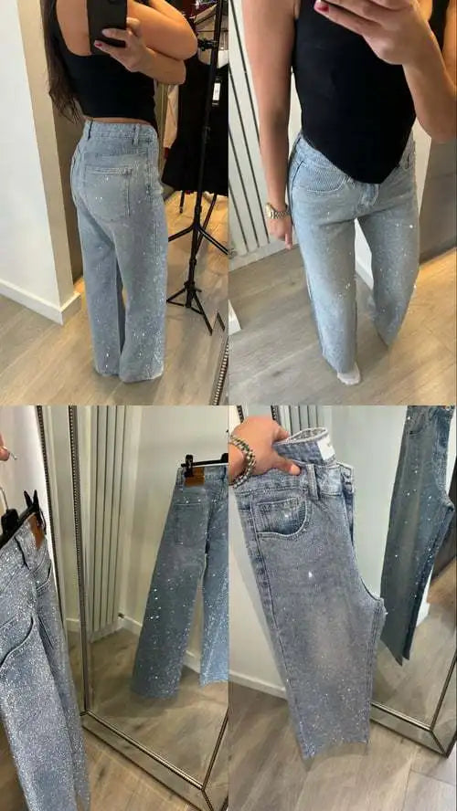 Odessa Jeans – Trendy High Waist Wide Leg Denim