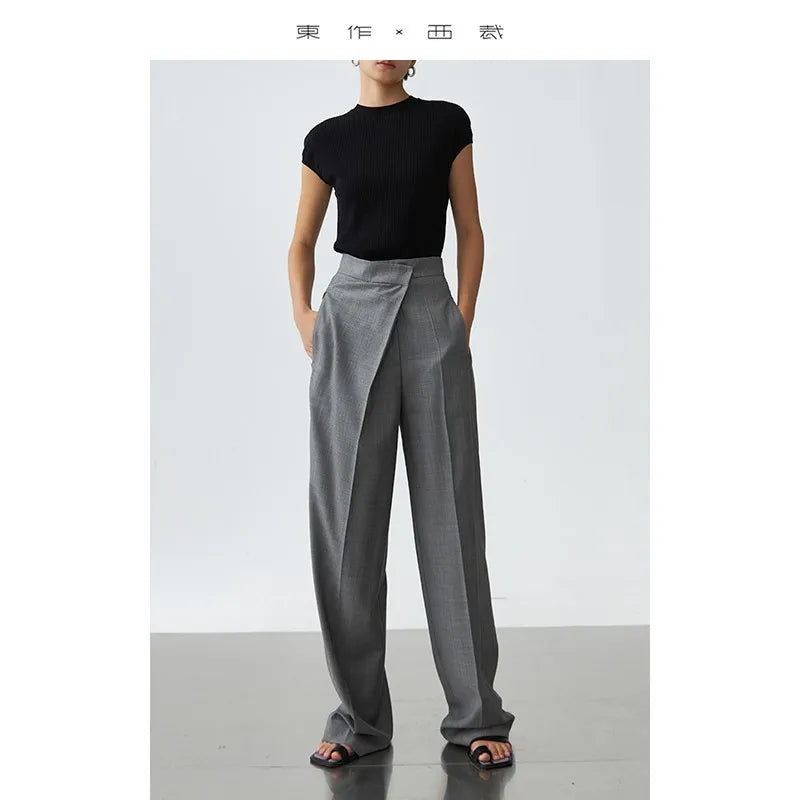 Leona Pants – High Waist Wide Leg Trousers