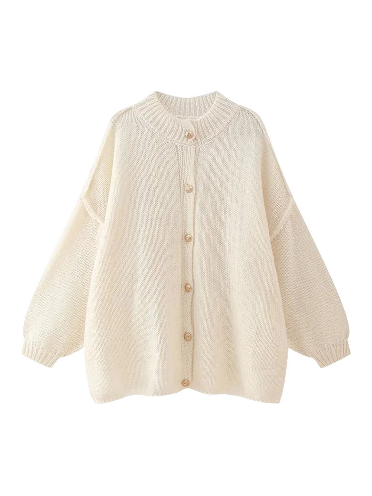 Selina Cardigan – Relaxed Oversized Button-Up