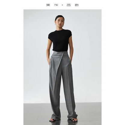 Leona Pants – High Waist Wide Leg Trousers
