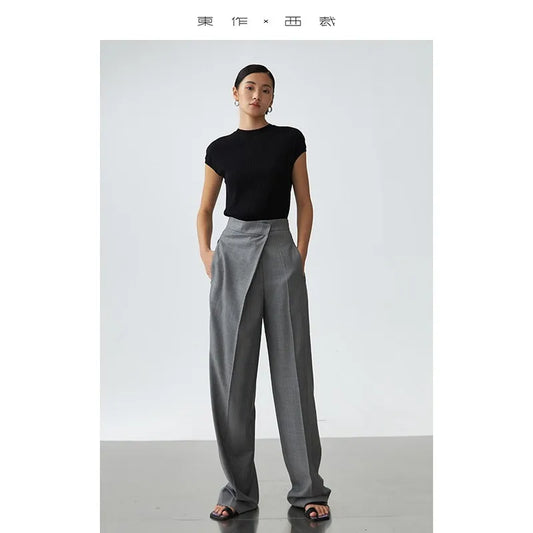 Leona Pants – High Waist Wide Leg Trousers