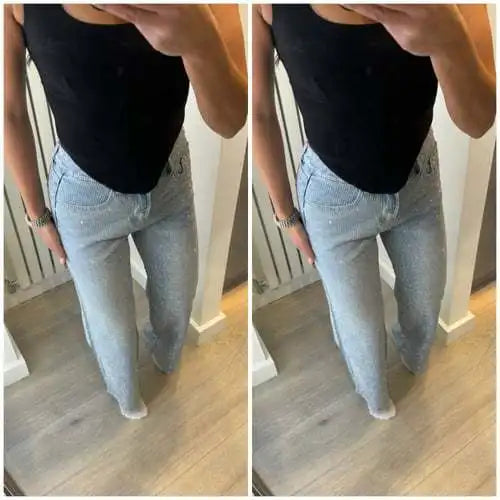 Odessa Jeans – Trendy High Waist Wide Leg Denim