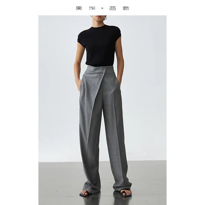 Leona Pants – High Waist Wide Leg Trousers