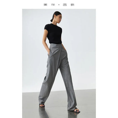 Leona Pants – High Waist Wide Leg Trousers